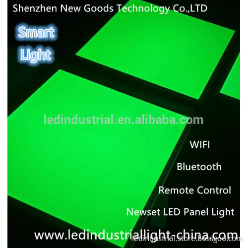 Popular 600*600 led panel light portable wifi bluetooth phone control